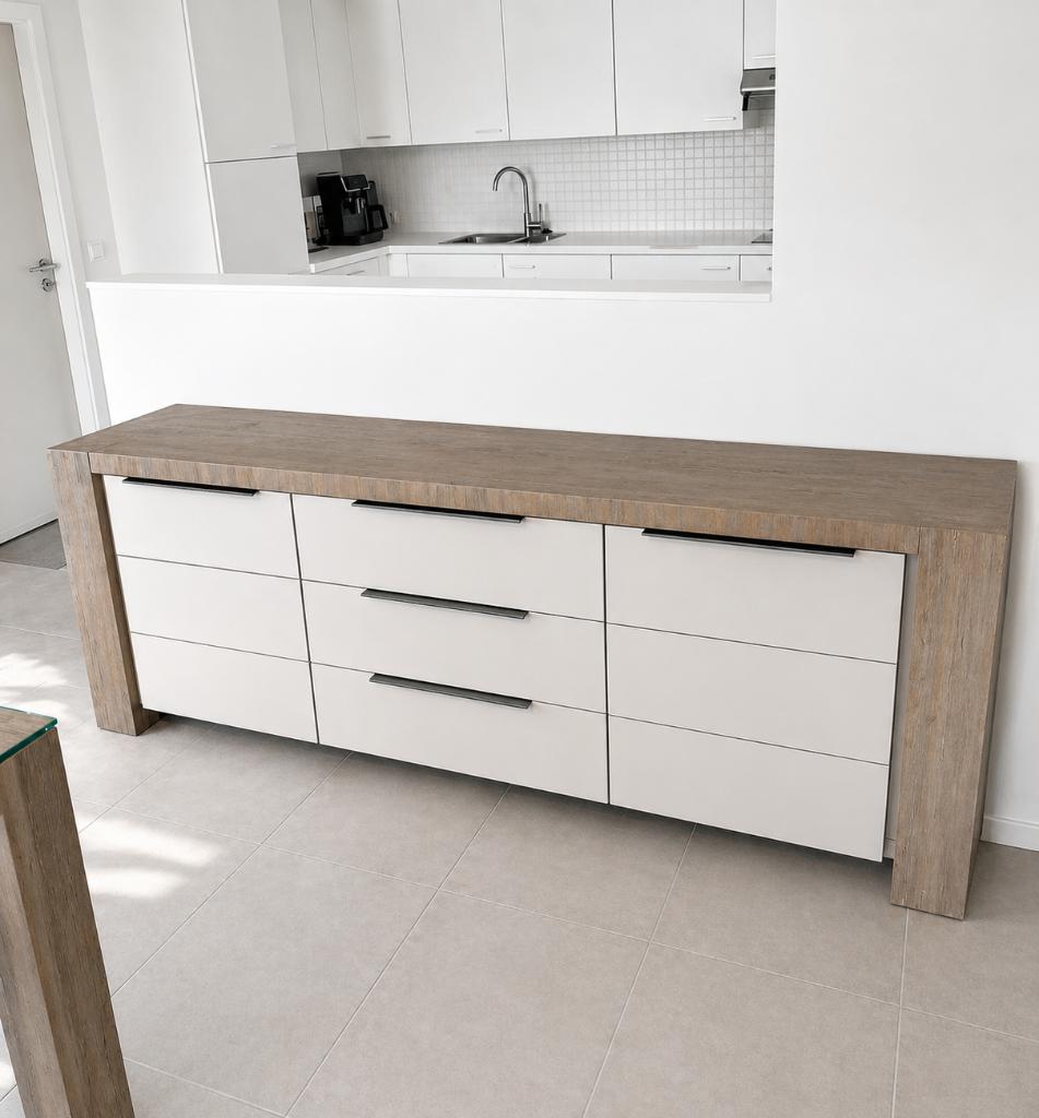 Mobilier (salle à manger complète et coin salon), Enlèvement