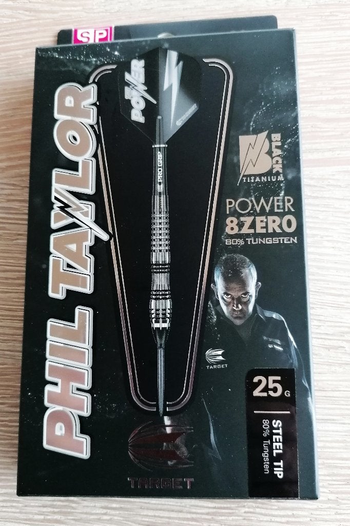 Target Phil Taylor Power 8ZERO Swiss Point 25 gram., Sport en Fitness, Ophalen of Verzenden, Zo goed als nieuw, Pijlen