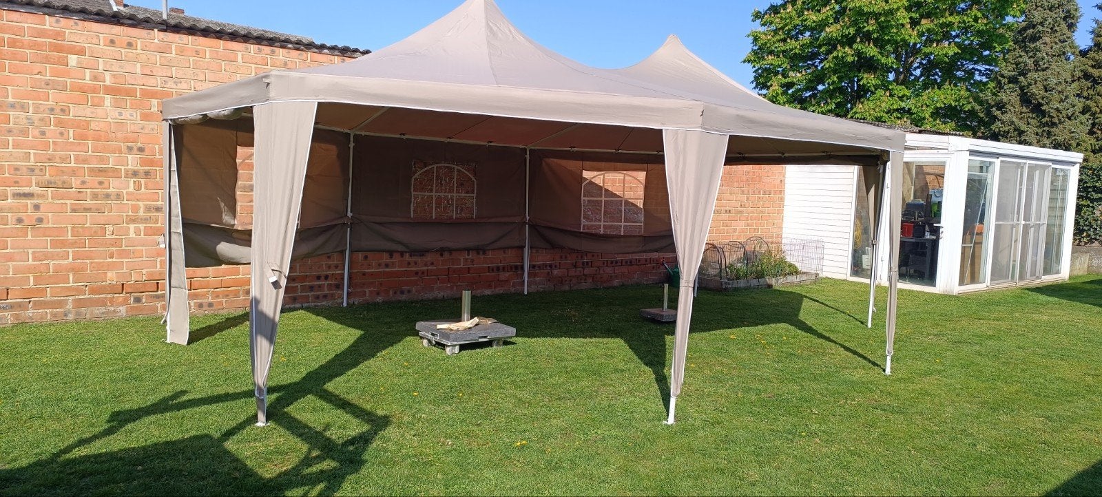 partytent 7 op 5 nieuwstaat, Tuin en Terras, Partytenten, Ophalen, Opvouwbaar, Partytent, 2 meter of meer