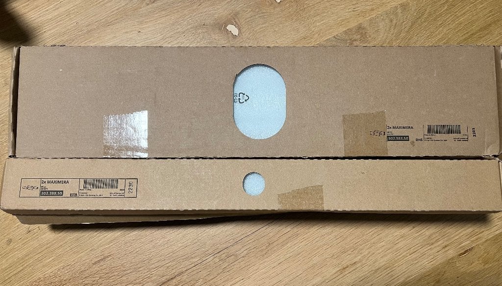 8x Nieuw IKEA MAXIMERA Glazen ladezijkanten 60cm (4H / 4M), Huis en Inrichting, Ophalen, Nieuw
