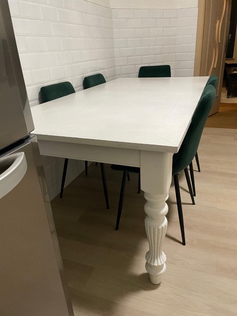 T&T Design eettafel, Ophalen, 100 tot 150 cm, Eikenhout, 200 cm of meer