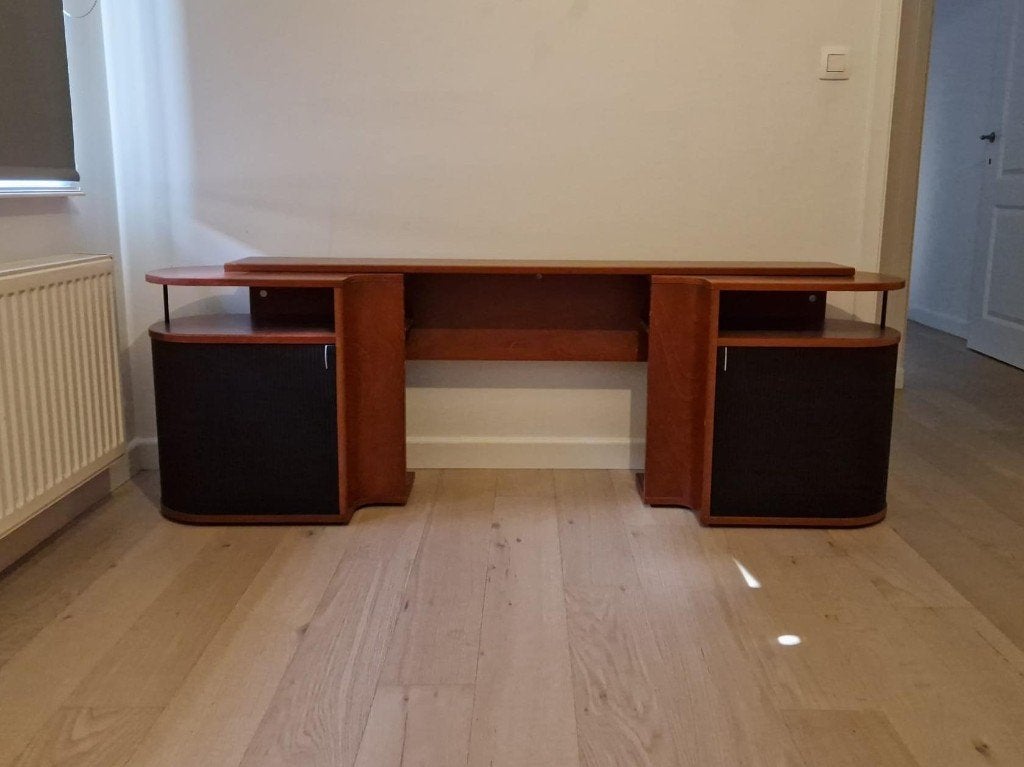 Auping achterwand met nachtkasjes 180 cm, 34.5 cm hoog, Enlèvement, Comme neuf, Auping