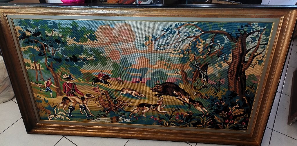 Tapisserie sur la chasse, Enlèvement
