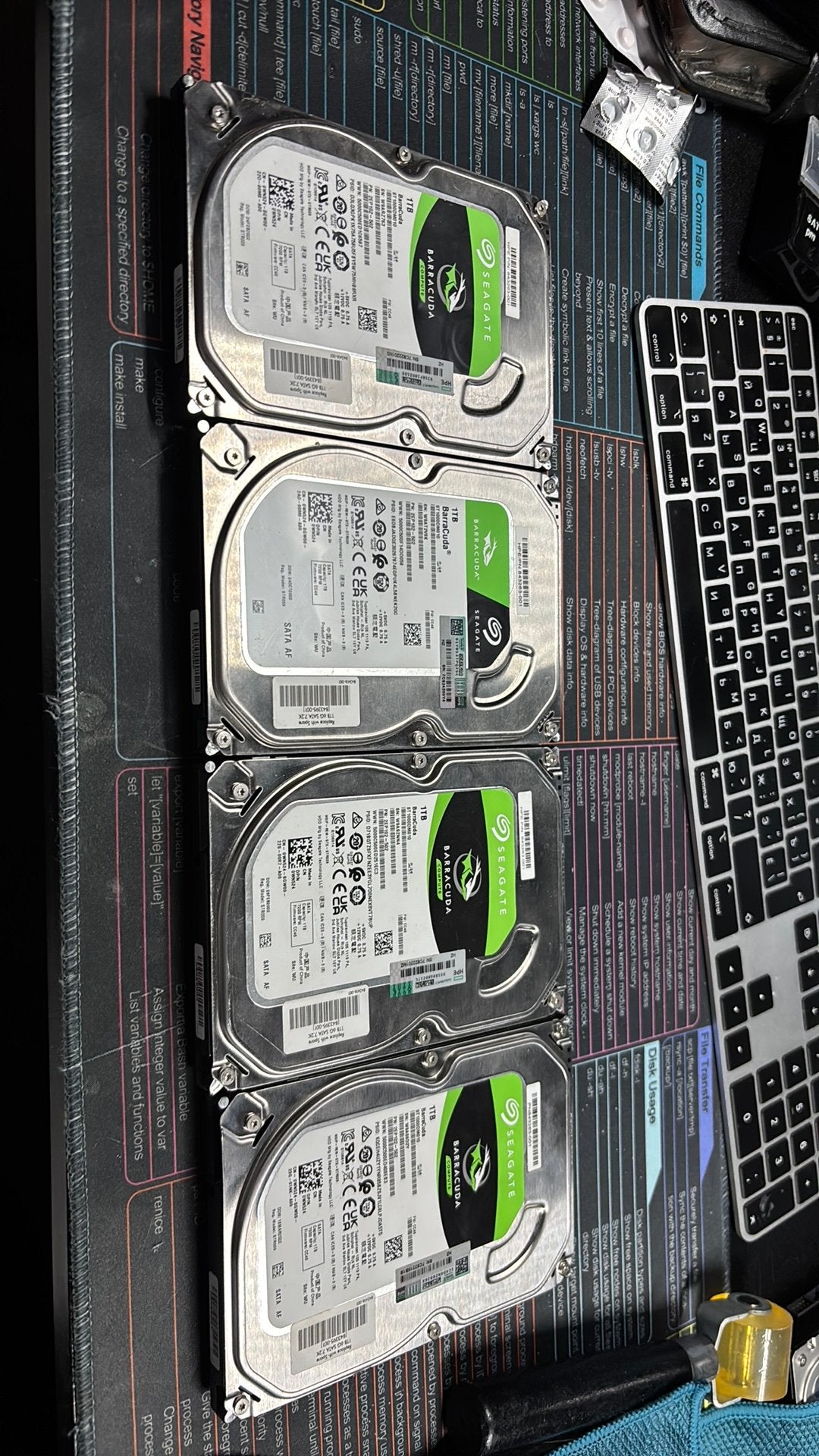 HDD WD 1 TB x4 (4 TB) LOT, Computers en Software, Harde schijven, Ophalen of Verzenden, Zo goed als nieuw, HDD