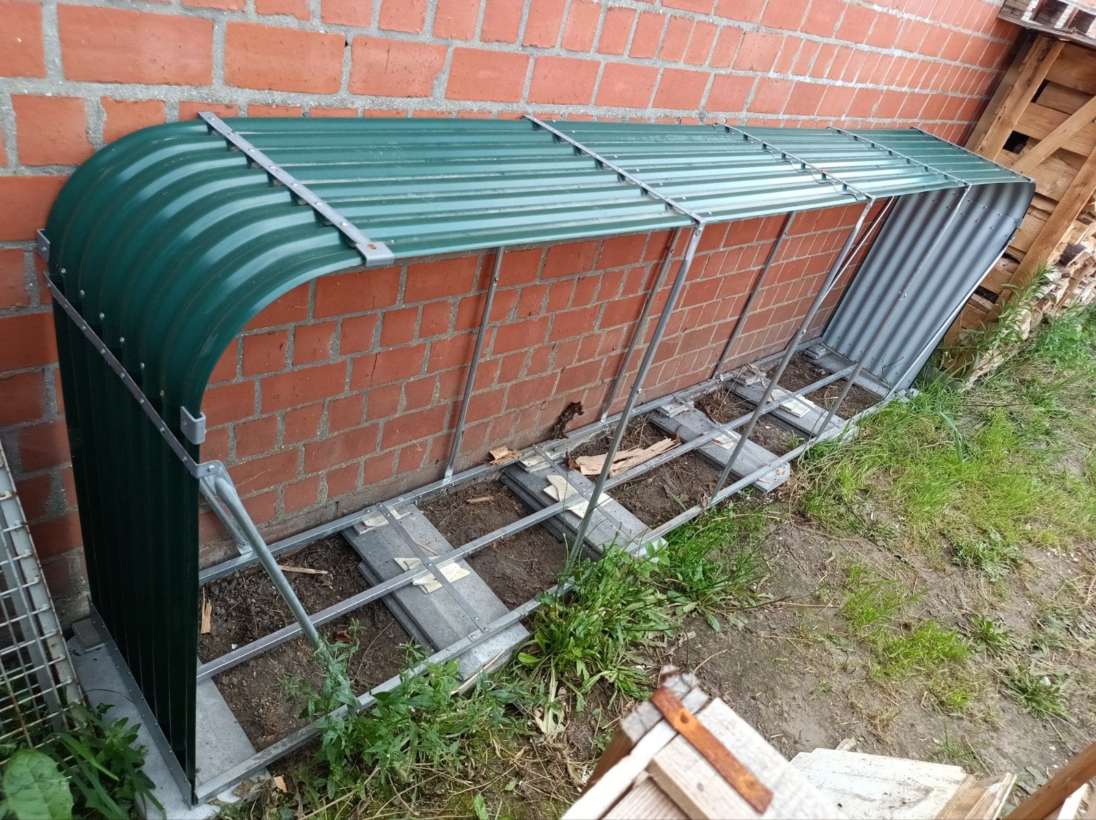 Étagère de rangement pour bois de chauffage, Enlèvement, Comme neuf, Métal, Autres types