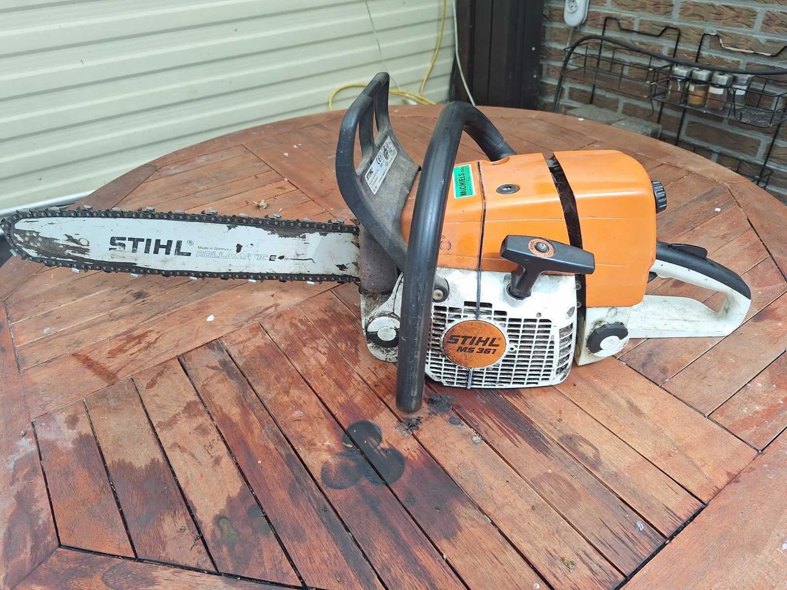 kettingzaag stihl MS 361, Jardin & Terrasse, Outils à main, Enlèvement, Utilisé