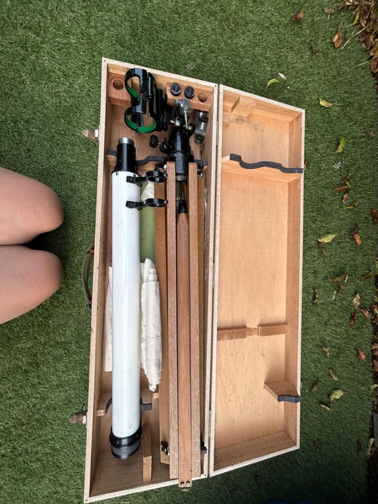 vintage polarex telescoop, Audio, Tv en Foto, Optische apparatuur | Telescopen, Zo goed als nieuw, Lenzentelescoop (refractor)