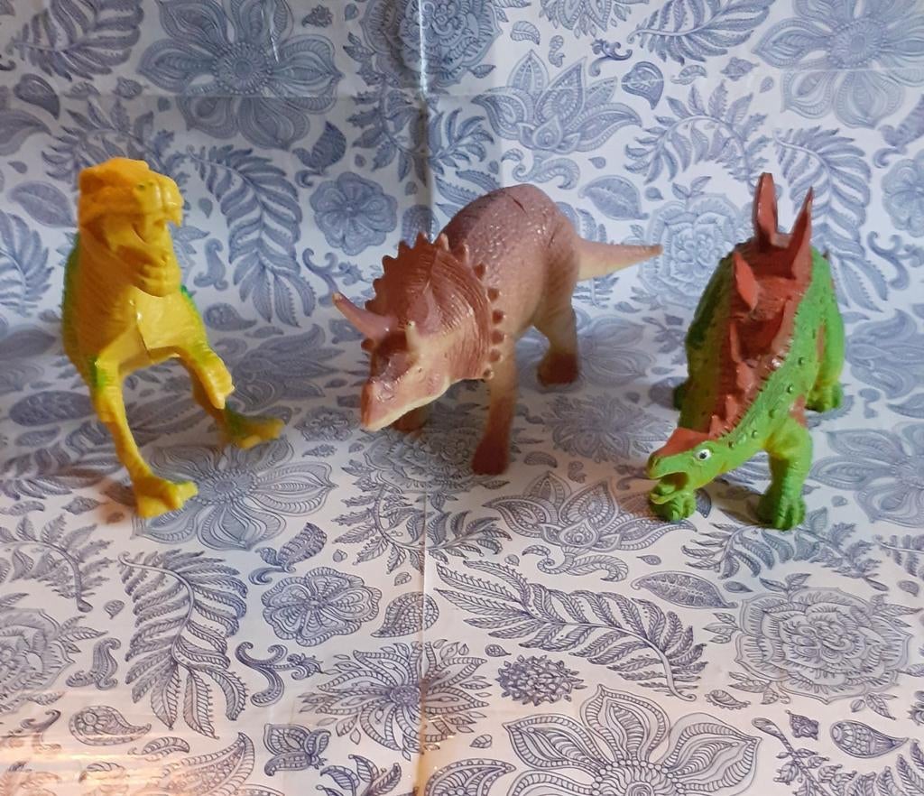 3 jouets figurine animaux préhistorique long 14 cm, Enlèvement ou Envoi