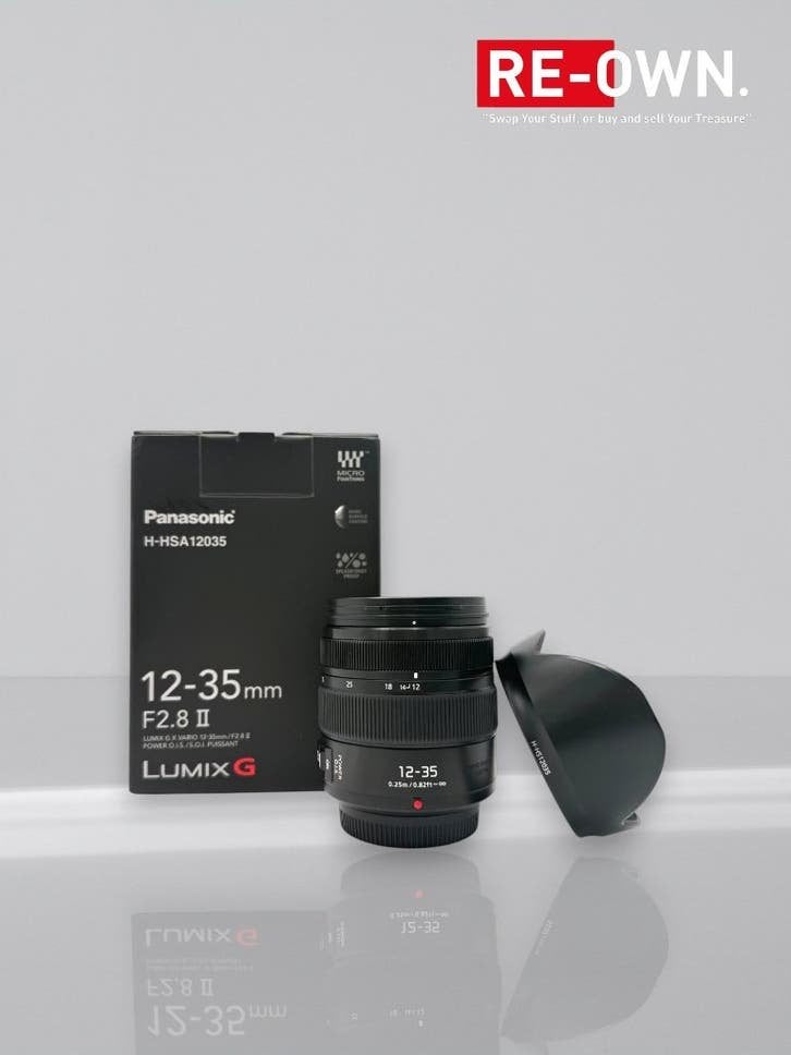 PANASONIC LUMIX G 12-35MM F/2.8 II | MFT | DOOS | GARANTIE, Bouchons d'objectif, Enlèvement ou Envoi, ., 35 mm