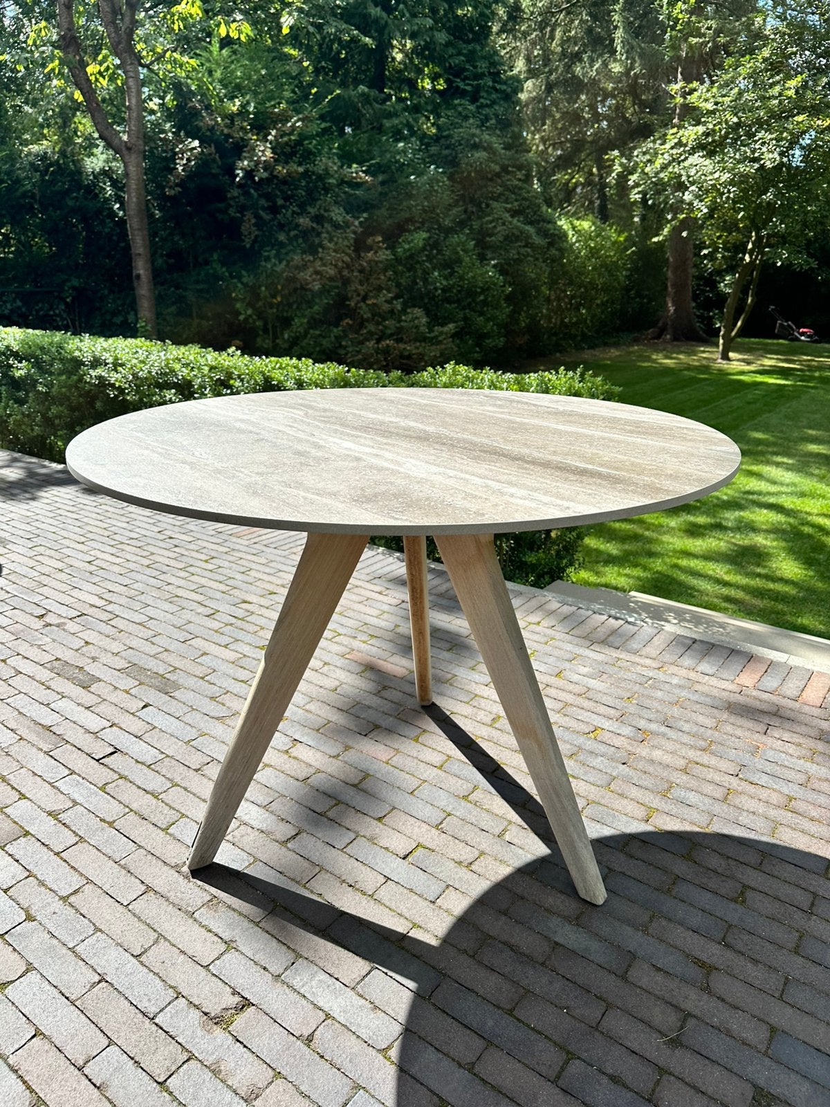 Manutti Torsa Bistro tuintafel, Tuin en Terras, Tuintafels, Ophalen, Zo goed als nieuw, Rond