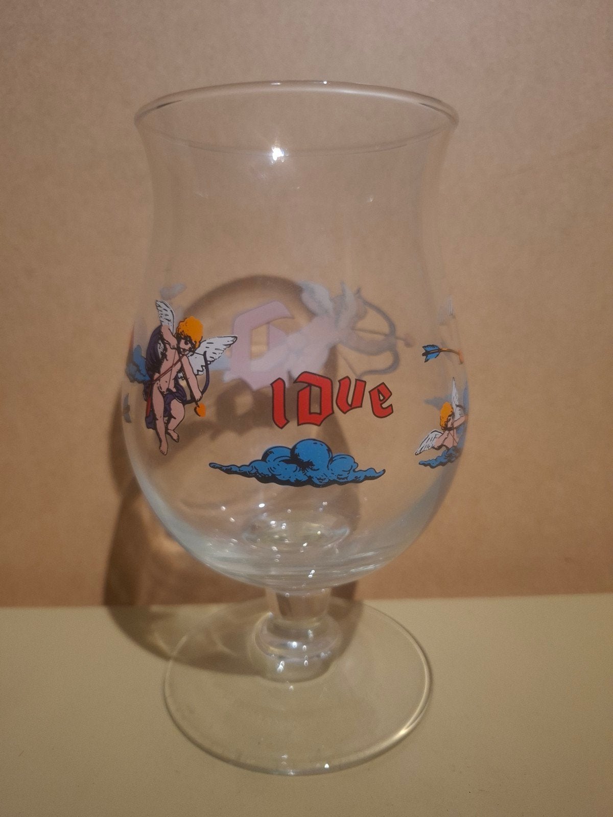 Duvel glas valentijn, Ophalen of Verzenden, Duvel