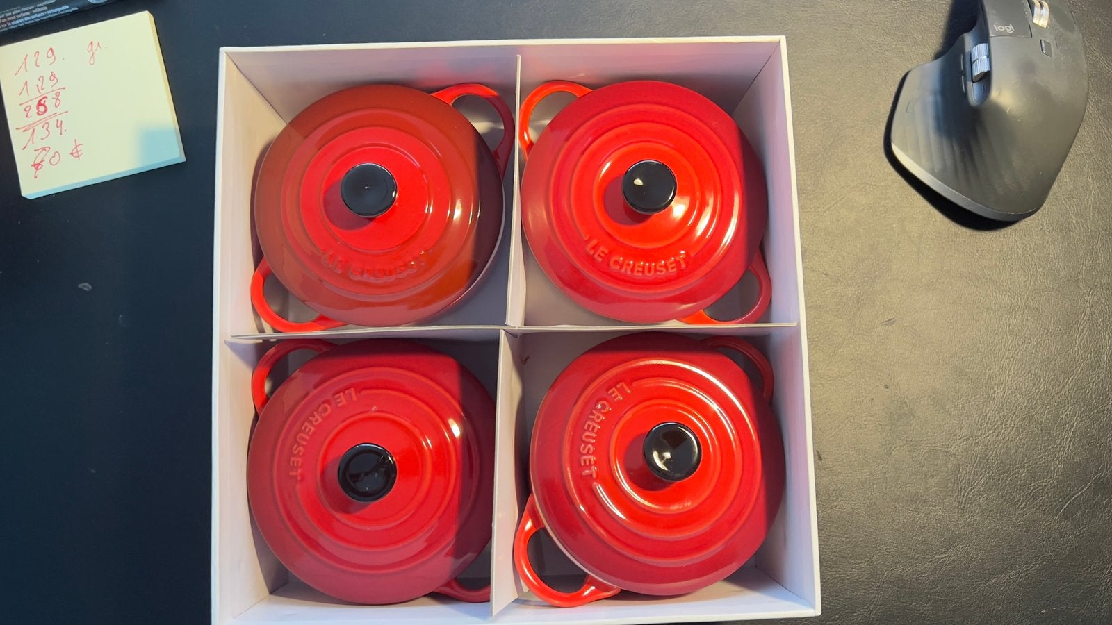 Le Creuset Set de 4 Mini Cocottes Rondes en Céramique, Enlèvement ou Envoi