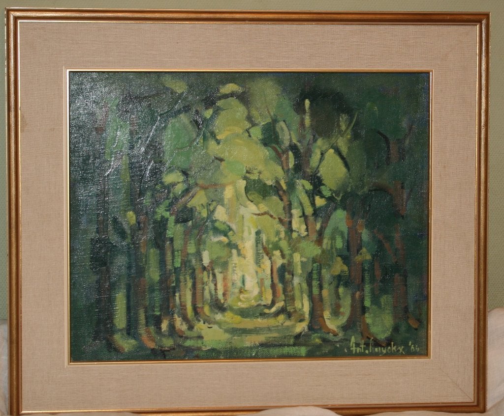 Antoon Luyckx - Schilderij olie op doek, Ophalen of Verzenden