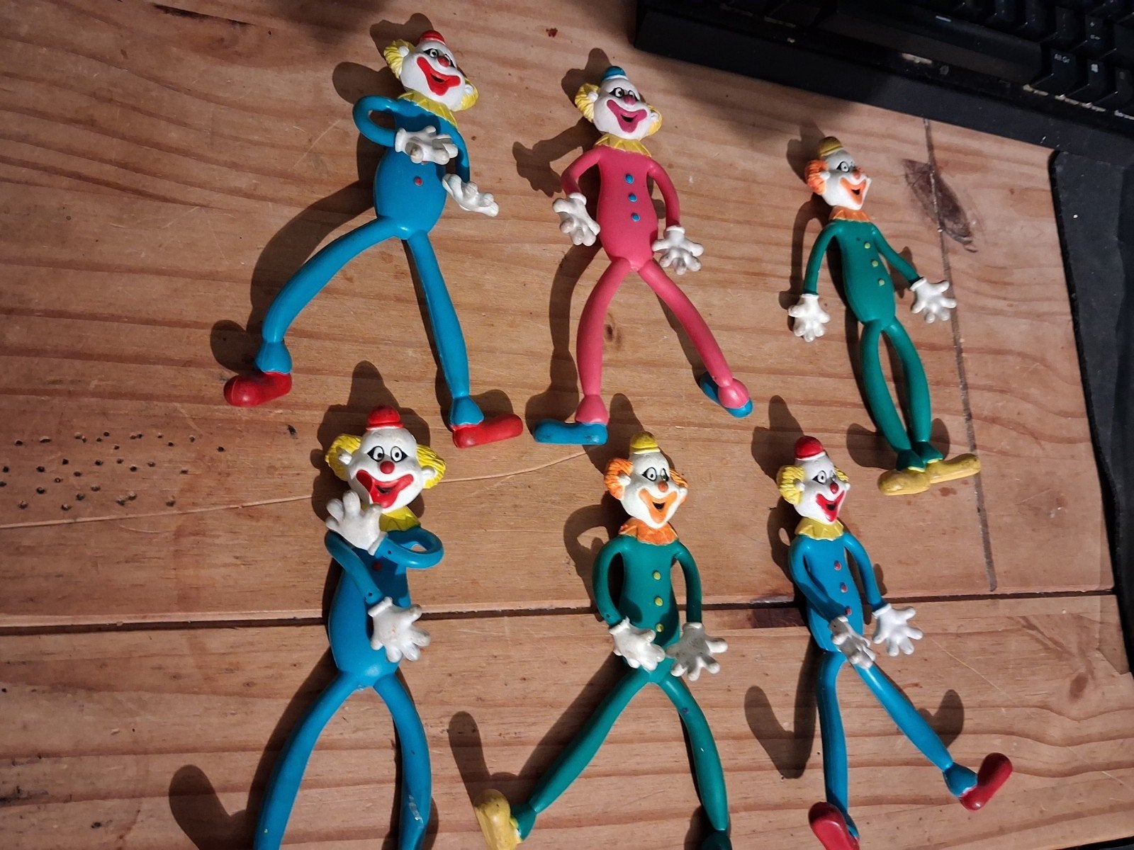 flexibele Russ Berrie circusclown figuren, Kinderen en Baby's, Speelgoed | Actiefiguren, Ophalen of Verzenden