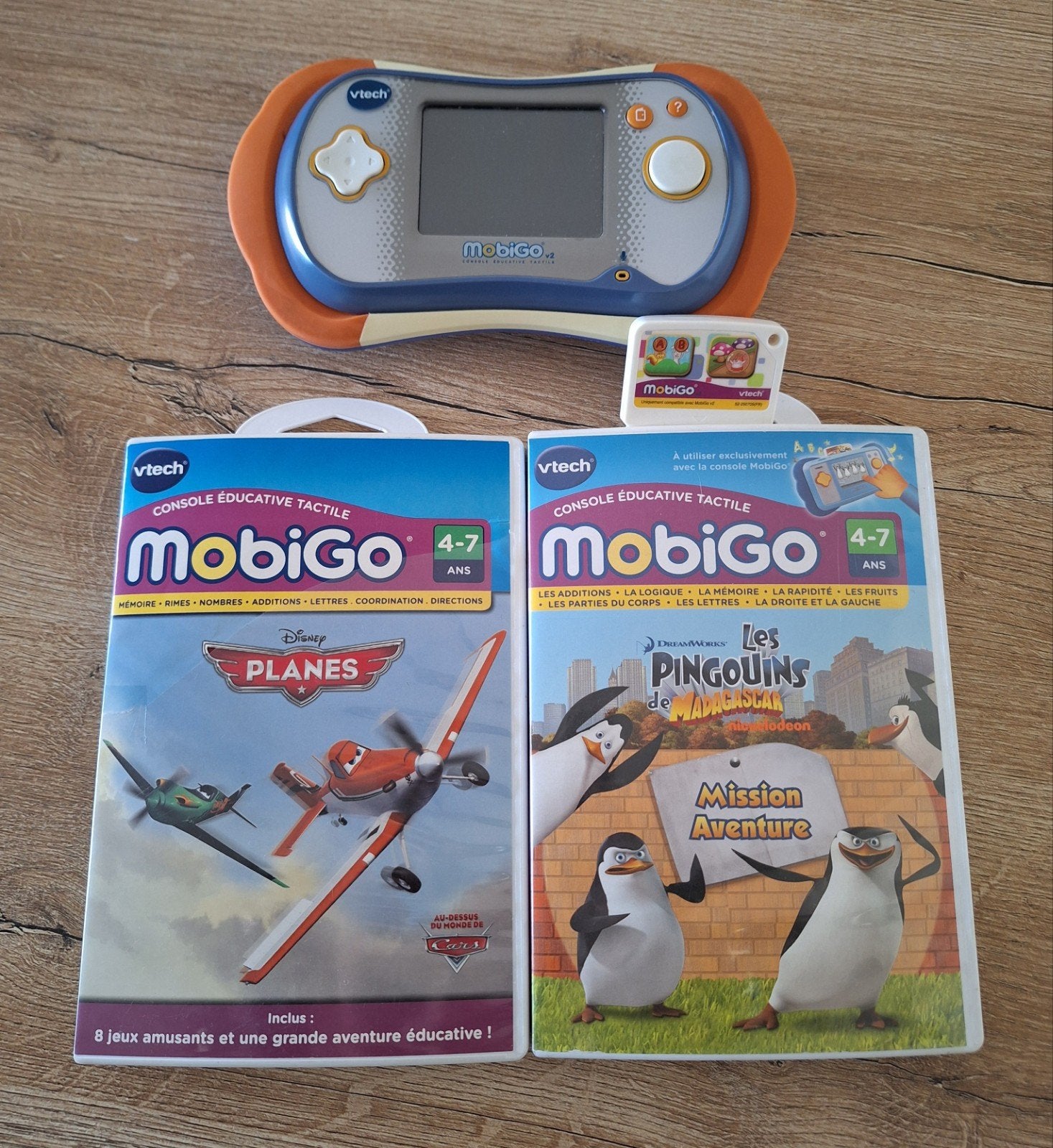 Lot jeux éducatif VTech - 2 consoles + 3 jeux, Games en Spelcomputers, Spelcomputers | Overige, Ophalen, Zo goed als nieuw