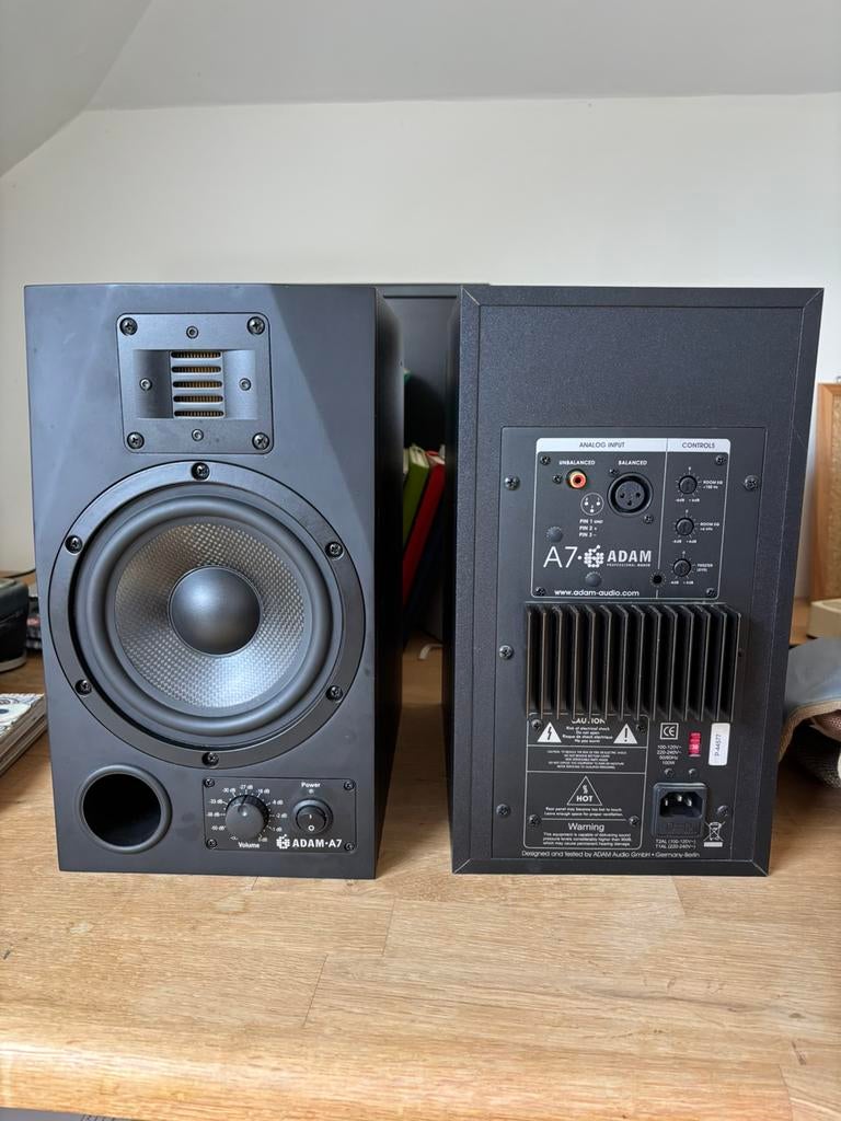 Adam A7 studio monitors, Audio, Tv en Foto, Luidsprekerboxen, Ophalen, Zo goed als nieuw