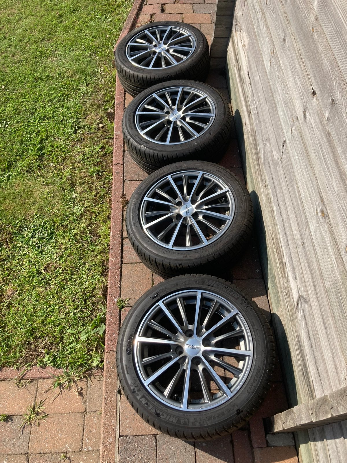4 Michelin Banden (15 inch) met Inter Action velgen, Ophalen, 15 inch, Nieuw, Band(en)