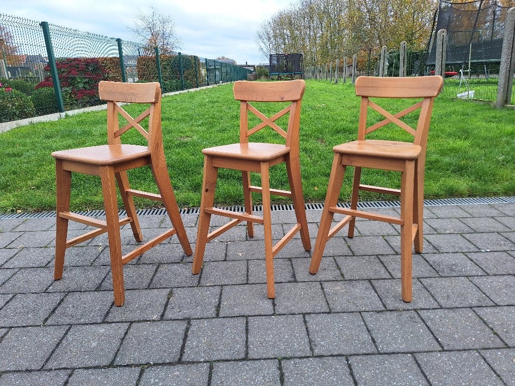 3 kinderstoelen ikea ingolf, Ophalen, Gebruikt, Overige typen