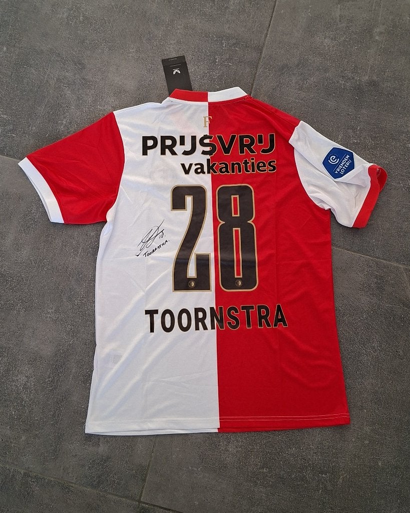 Shirt Feyenoord met originele handtekening; Jens Toornstra, Ophalen of Verzenden, Nieuw, Shirt