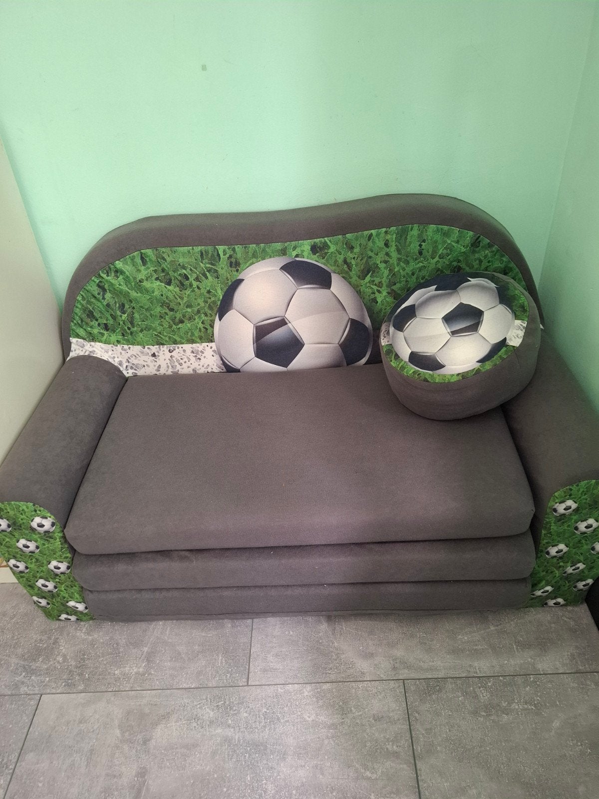 FORTISLINE Kinderslaapbank Voetbal, Ophalen, Gebruikt, Minder dan 140 cm, Matras