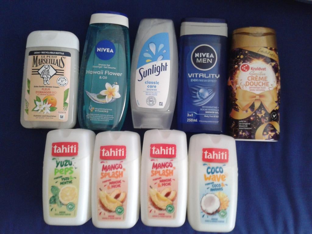9x douche gel - nieuw, Bijoux, Sacs & Beauté, Enlèvement ou Envoi, Neuf, Baignoire & Douche