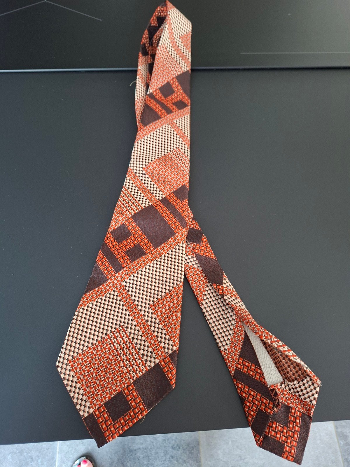 Set van 4 GROTE VINTAGE stropdassen. Verschillende merken., Ophalen of Verzenden