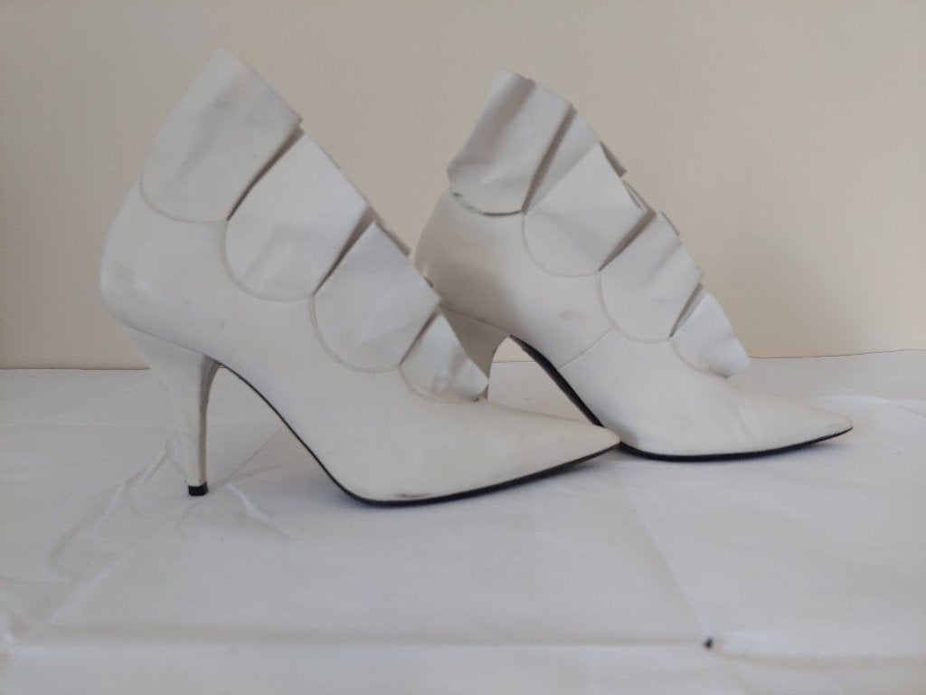 863C* Casadei - sexy shoes blanches high heels (40), Chaussures à haut talons, Porté, Blanc, Casadei
