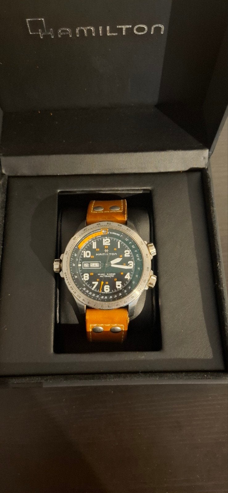 Hamilton kaki x-wind horloge, Ophalen of Verzenden