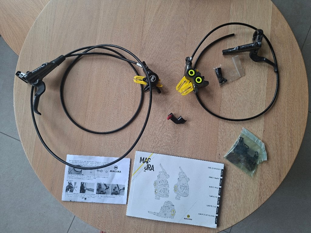 Shigura remset (Shimano XTR & Magura MT4/5), Fietsen en Brommers, Ophalen of Verzenden, Zo goed als nieuw, Remmen, Overige materialen