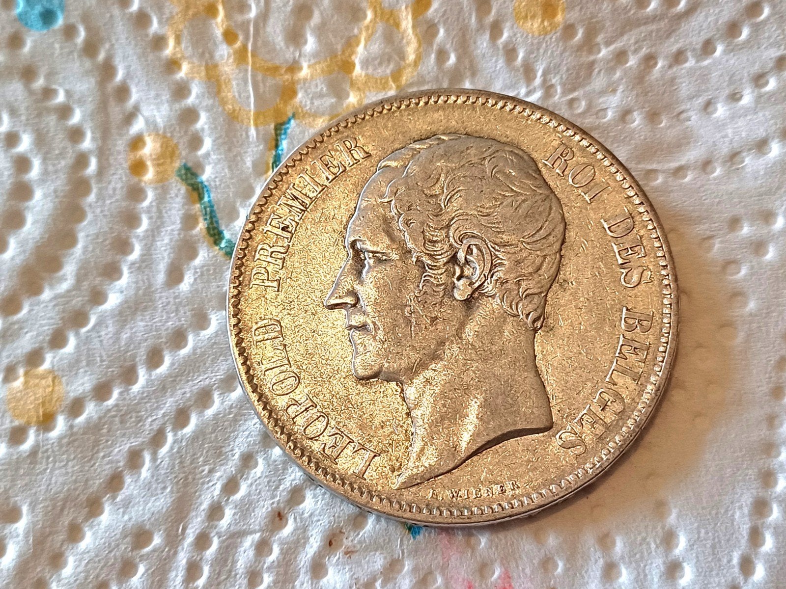 5 FRANCS 1853 LÉOPOLD II, Enlèvement ou Envoi, Monnaie en vrac, Argent, Argent