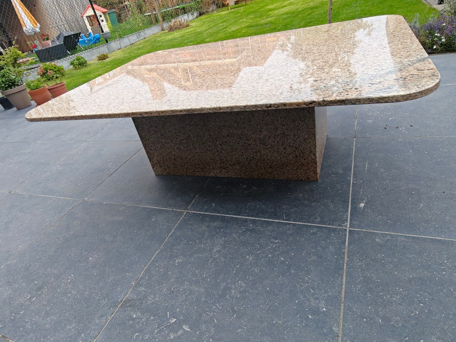 salontafel Graniet 1m x 1.40m, Tuin en Terras, Ophalen