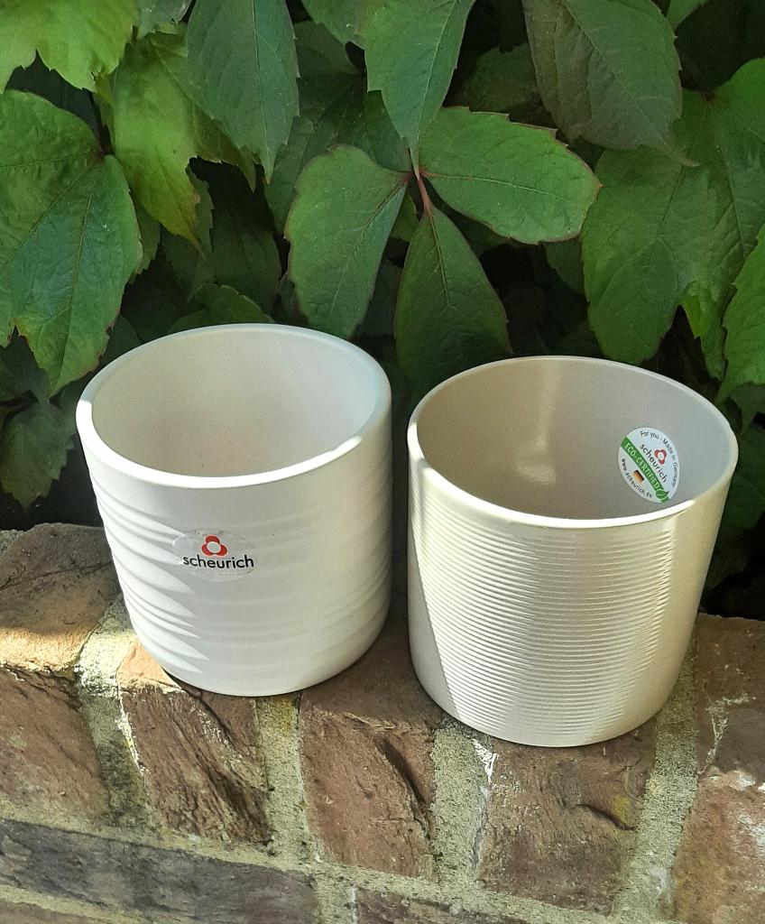 Te koop: Nieuw!!! Twee keramische potten van "Scheurich", Ophalen, Rond, Nieuw, Binnen