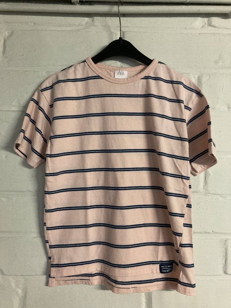Gestreept t-shirt, Zara, 128, 8 jaar, Ophalen of Verzenden, Zo goed als nieuw, Zara, Shirt of Longsleeve