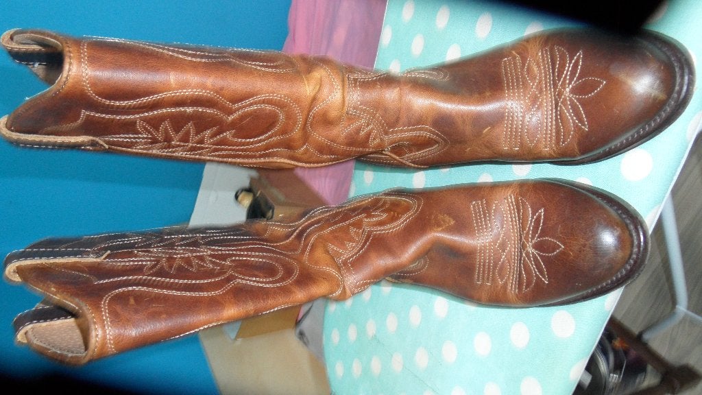 av botte, Vêtements | Femmes, Chaussures, Comme neuf, Brun, Enlèvement, Bottes hautes