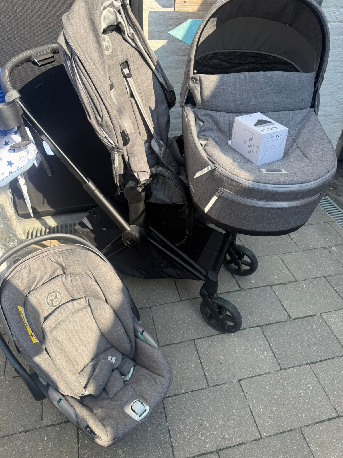 Cybex priam complete set zwart onderstel, Luchtbanden, Zo goed als nieuw, Combiwagen, Ophalen