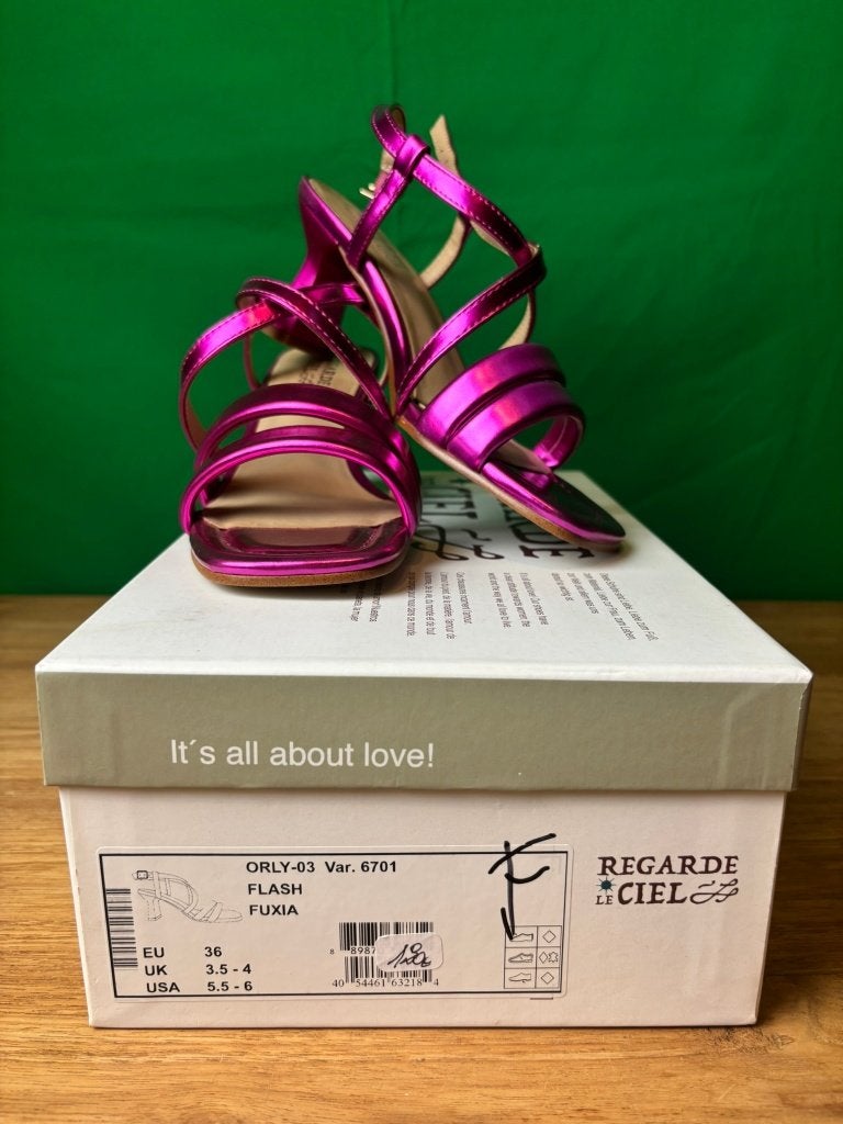 Regarde Le Ciel Orly-03 fuchsia sandalen maat 36, Enlèvement ou Envoi, Rose, Comme neuf, Sandales et Mûles