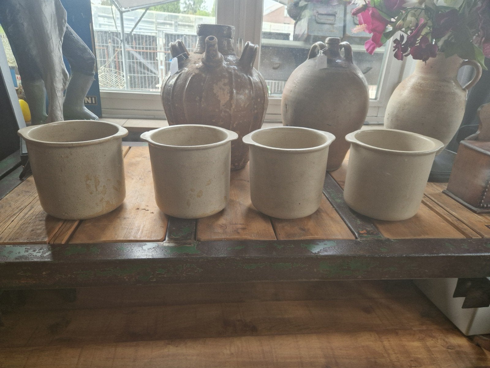 BOCH oude mosterdpotten 20/20cm  €20 per st, Antiek en Kunst, Ophalen