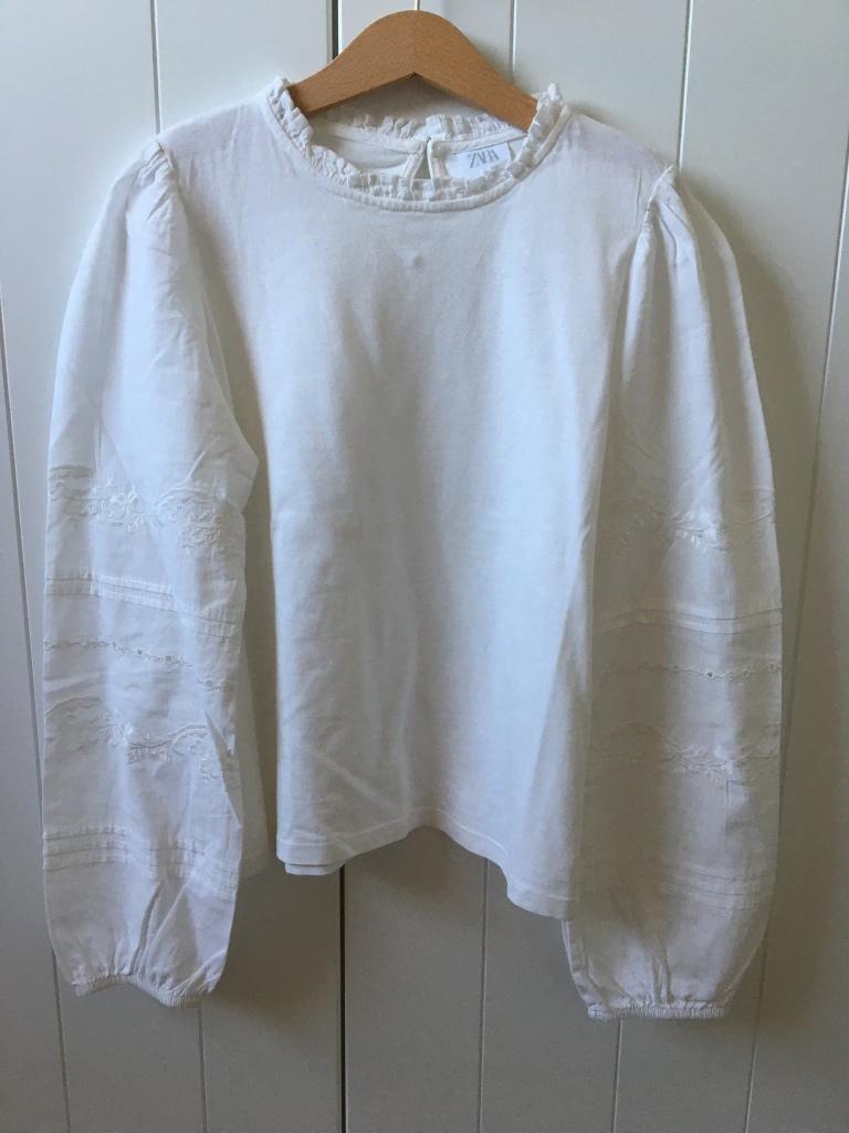 ZARA mooie witte blouse 146 - 152, Ophalen of Verzenden, Zara, Meisje, Overhemd of Blouse