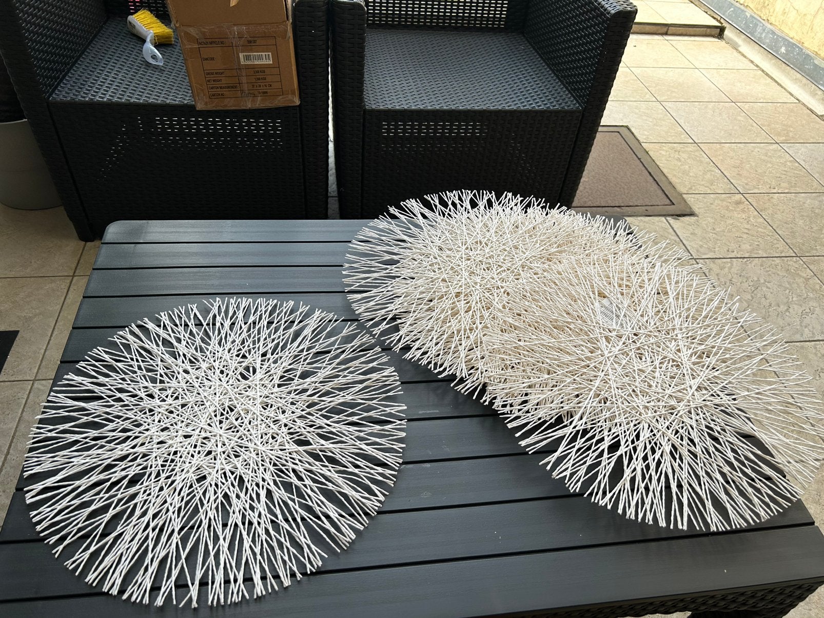 Ser de table lot de 8 pieces blanc casse, Maison & Meubles, Enlèvement, Comme neuf, Blanc