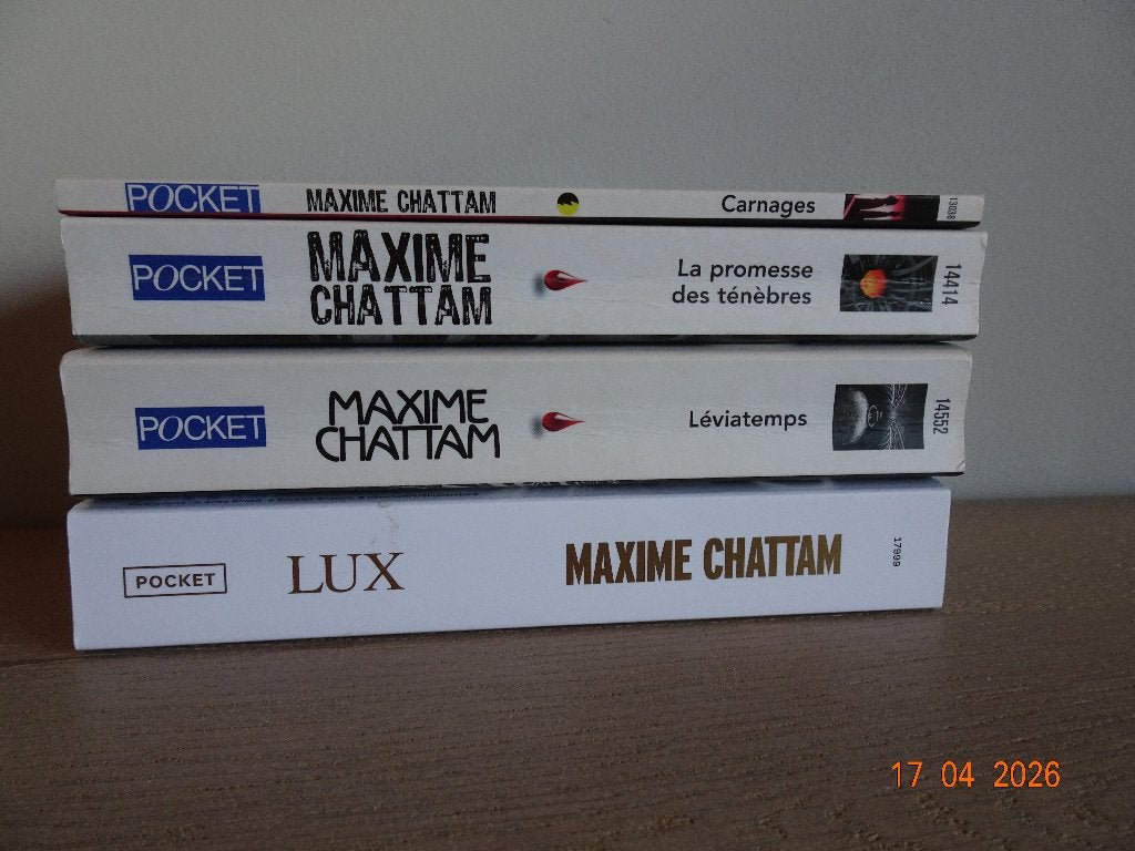Thrillers Maxime CHATTAM, Livres, Enlèvement ou Envoi, Utilisé, Maxime Chattam.