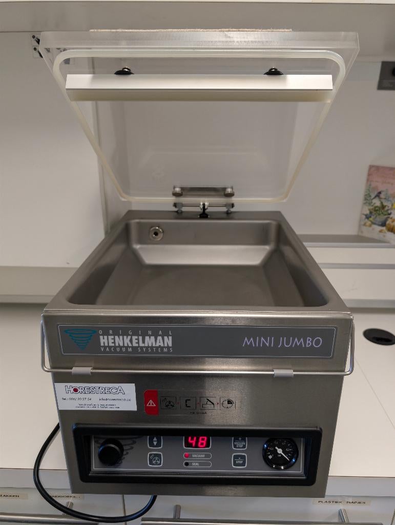 Henkelman Mini Jumbo vacuümmachine – In topstaat!, Ophalen, Gebruikt, Transport en Opslag