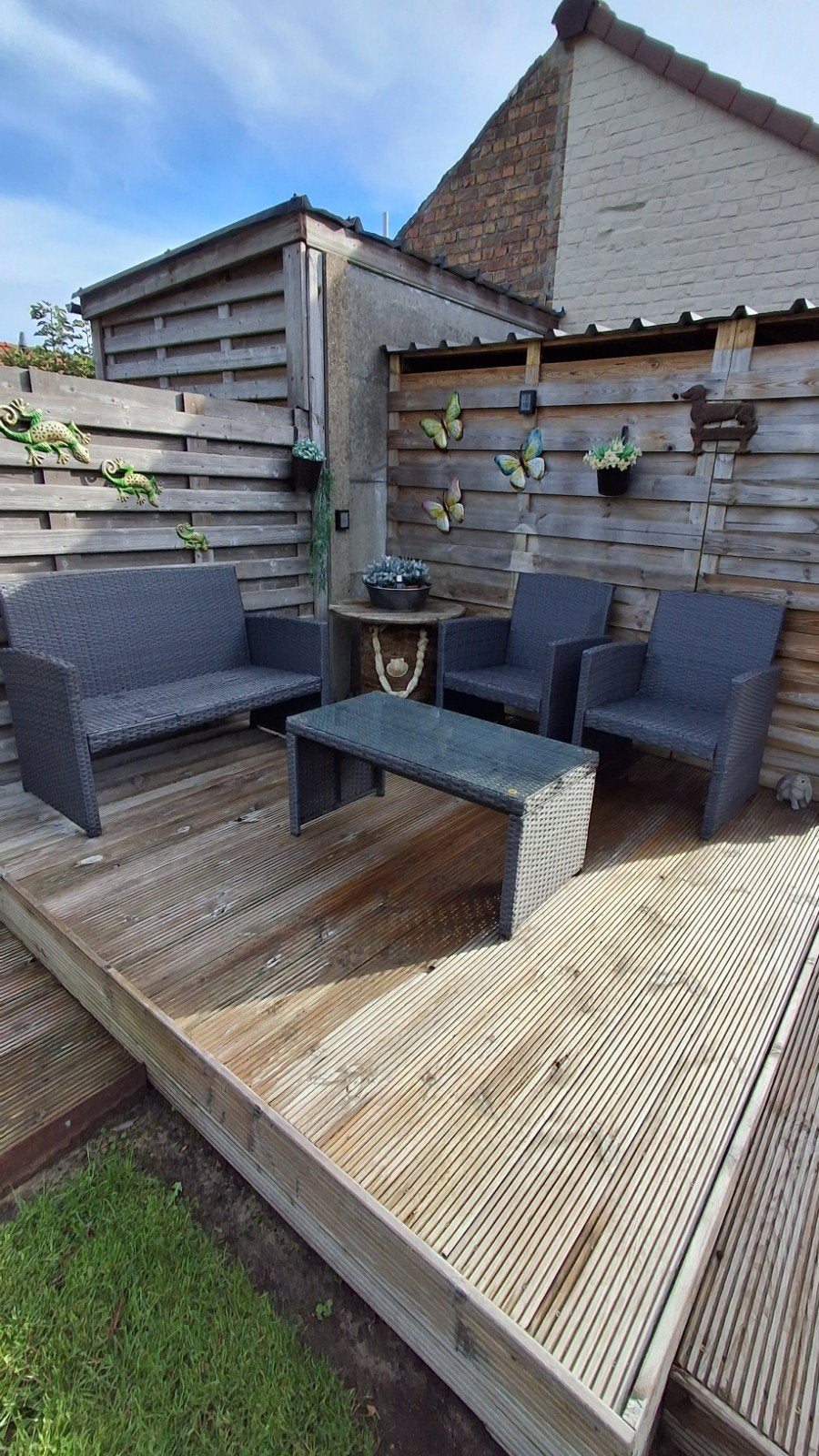 loungeset, Jardin & Terrasse, Enlèvement, Utilisé, Synthétique