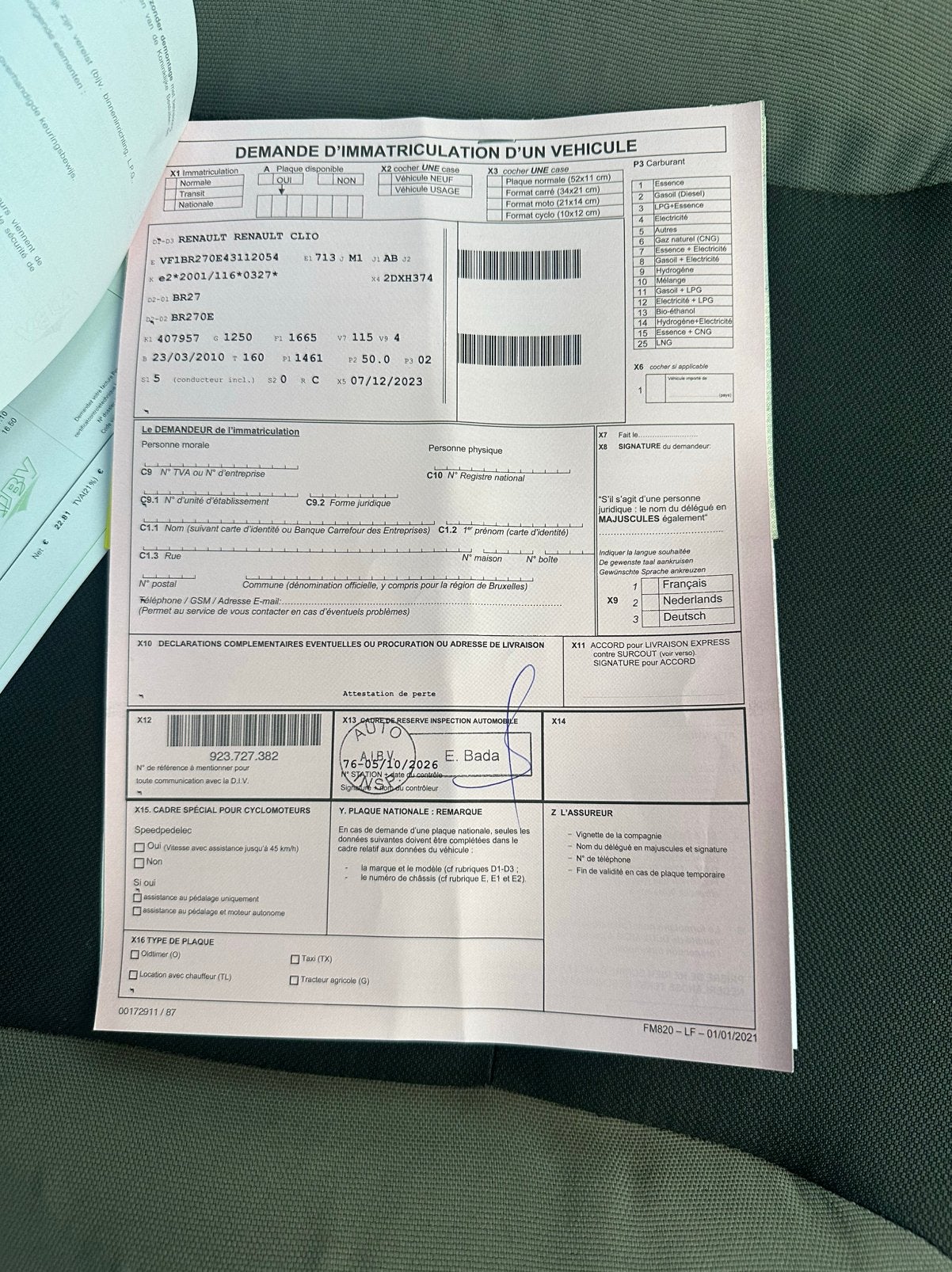 prête à immatriculer Clio 150mkm  bon état général CarPlay, Autos, Particulier, Achat