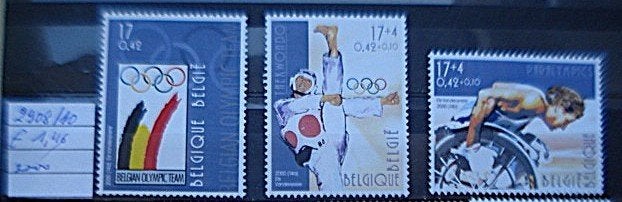 Belgique n 2908/10  **/mnh, Neuf, Non oblitéré, Sans enveloppe, Envoi