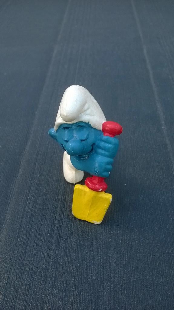 Smurf met schop – variant 2.0043, Ophalen of Verzenden, Gebruikt, Overige Smurfen, Poppetje, Figuurtje of Knuffel