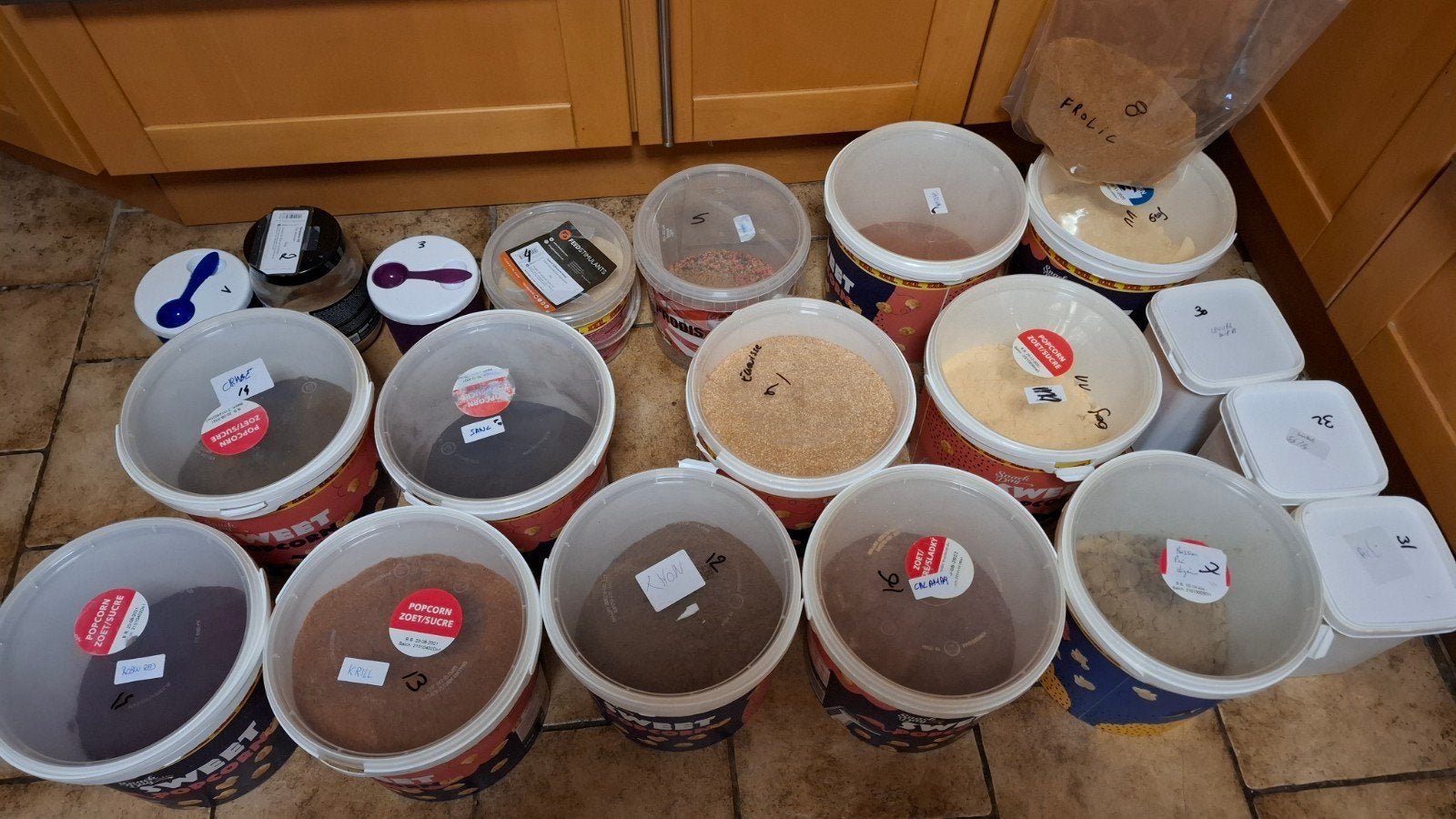 lot fabrication de bouillette pour la pêche, Ophalen