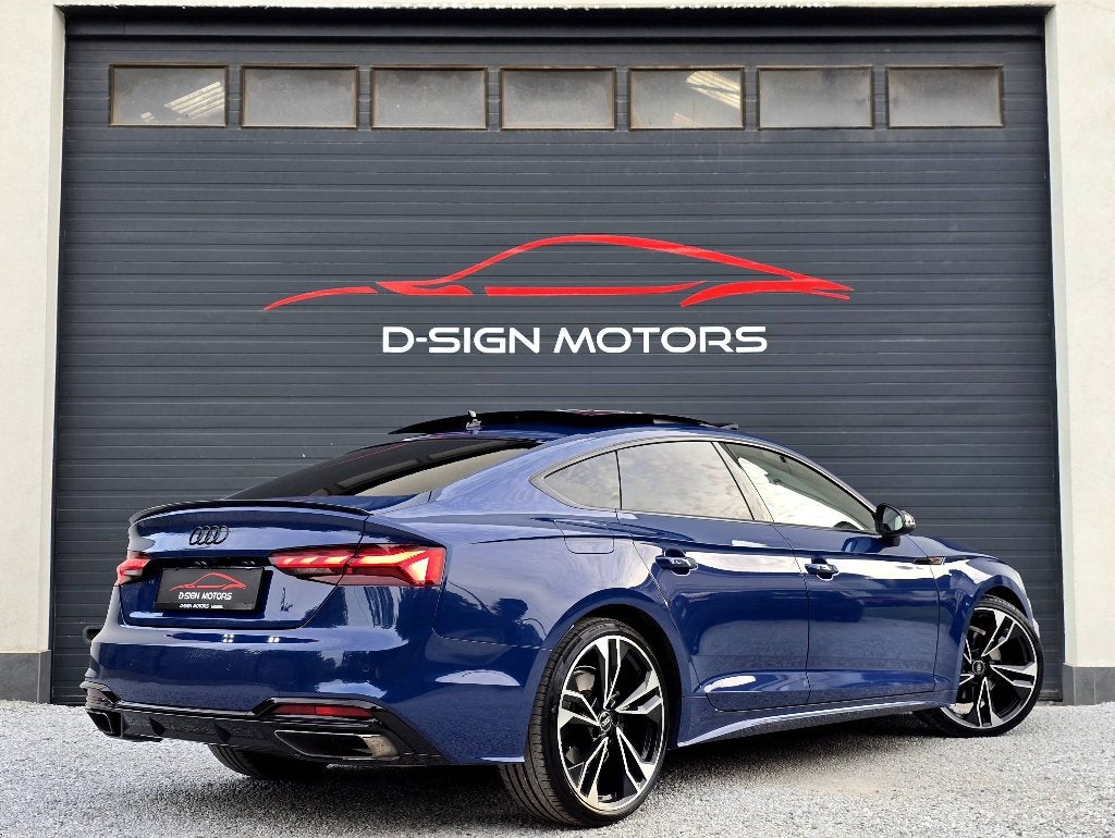 AUDI A5 SPORTBACK 35 TFSI (150pk) COMPETITION 2024 34.072km, Auto's, 4 zetels, 4 cilinders, 1984 cc, Blauw
