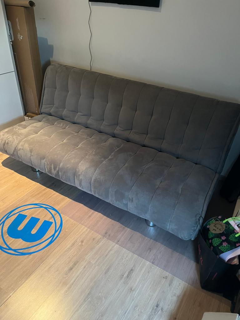 Slaapbank opvouwbaar, Gris, Queen size, Enlèvement, Utilisé