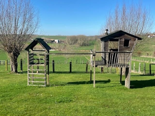 Houten tuinspeelhuis-toestel, Ophalen, Gebruikt