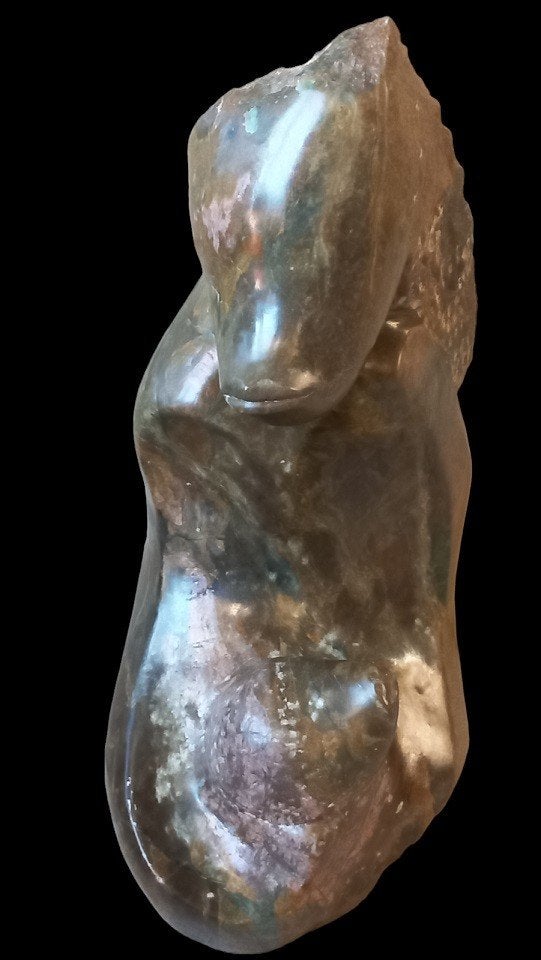 Sculpture mère et enfant MAKAZA, Antiquités & Art, Art | Sculptures & Bois, Enlèvement, Matériau naturel, Statue